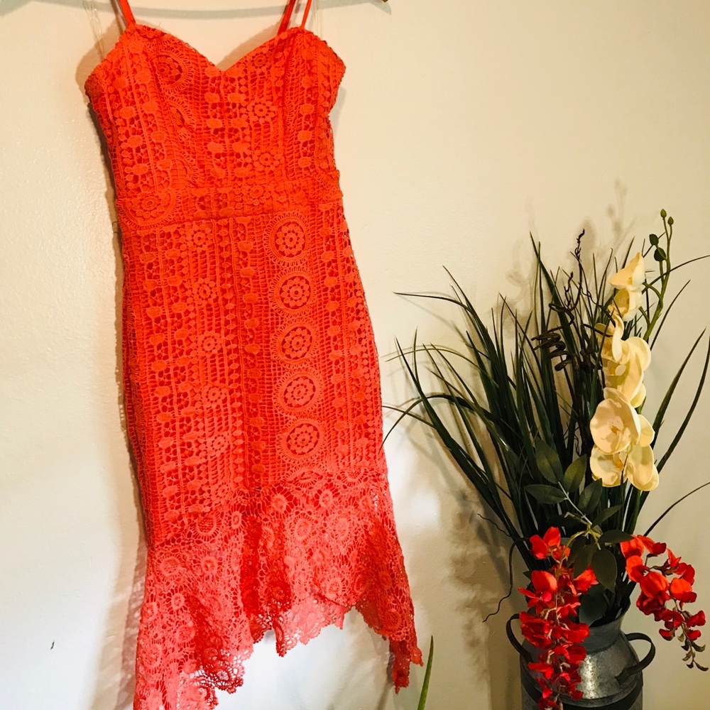 Crochet lace dress